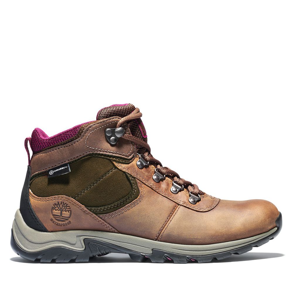 Botas de Montaña Timberland Mujer Mt. Maddsen Mid Waterproof Marrones - Chile CWB-987143